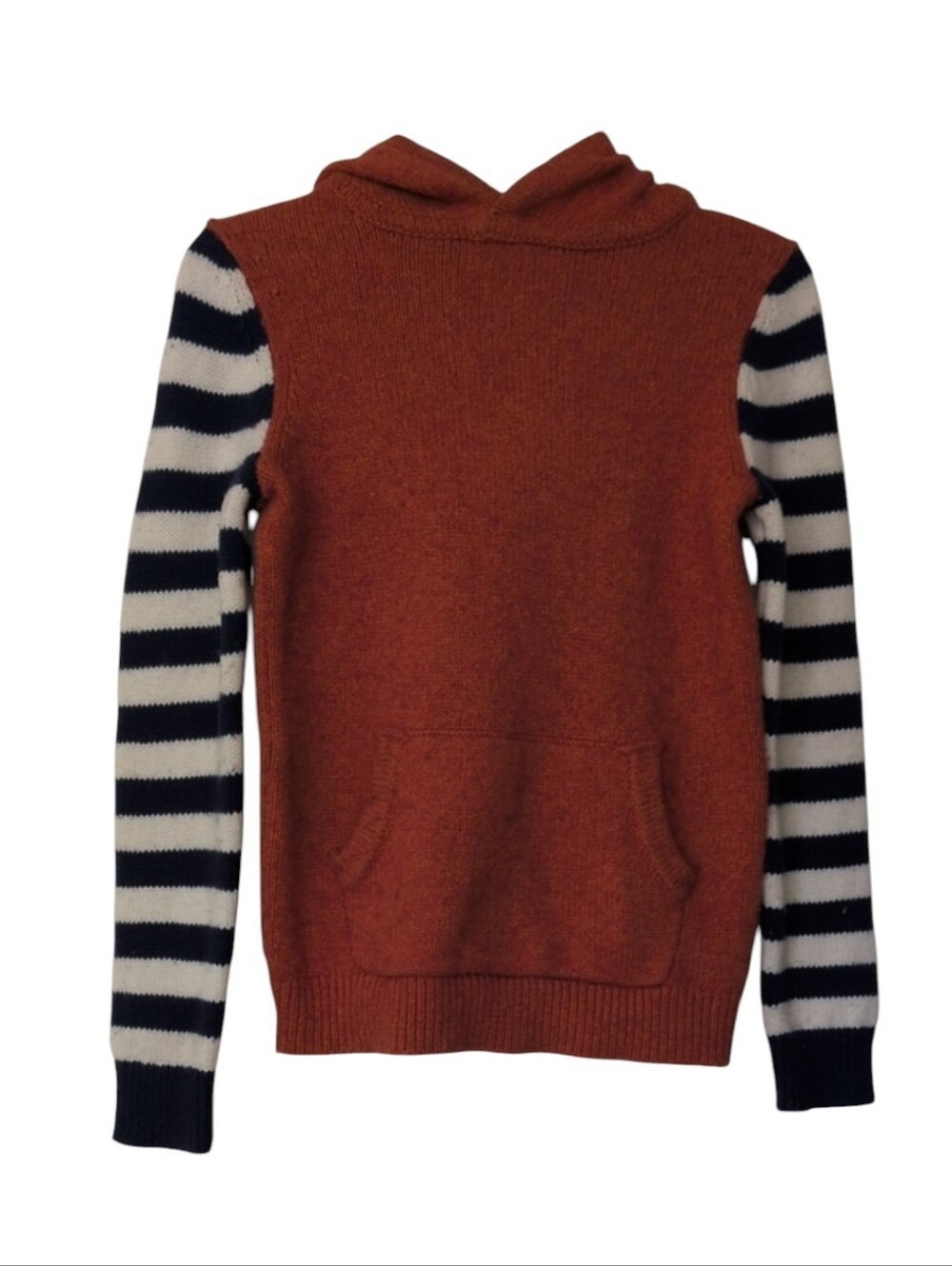 Mini Boden Foz Striped Sweater Hood And Kangaroo Pocket size 7-8years